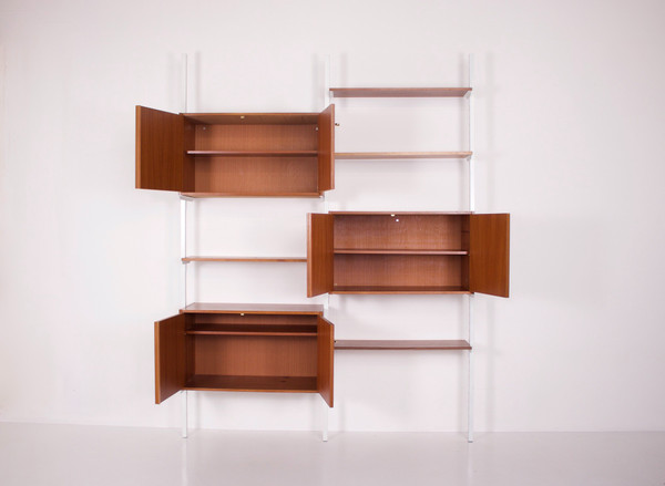 Modernist modular wall shelf