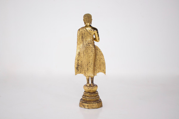 Adorant in gilt bronze, Rattanakosin.