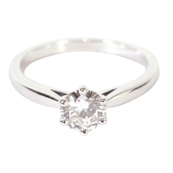 Solitaire diamond 0.70 ct ring diamond set in 18k gold, solitaire ring, bridal ring, engagement ring