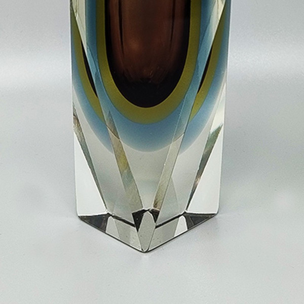 Vase étonnant des années 1960 en verre de Murano par Flavio Poli pour Seguso. Fabriqué en Italie