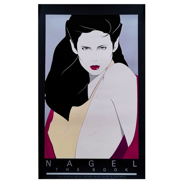 1980s Original Gorgeous Patrick Nagel "The Book" Lithograph