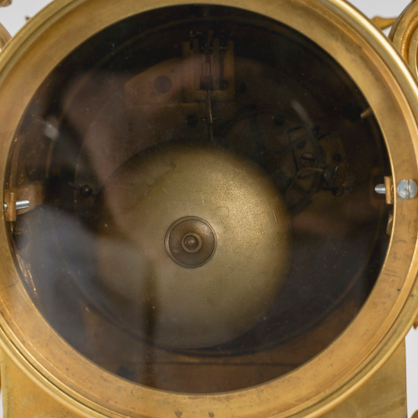 A Louis XVI Style Gilt Bronze Clock, 19th Century