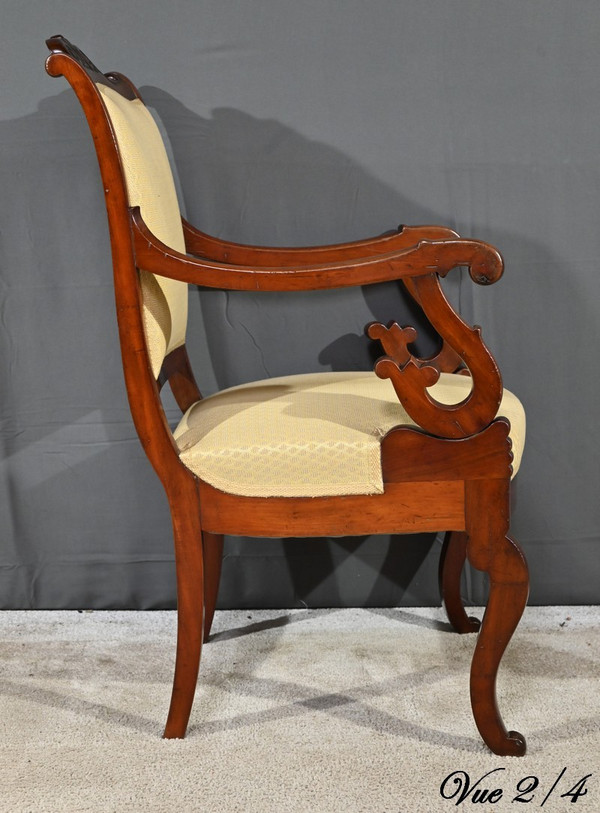 Mahogany Office Armchair, Restoration Period – Early 19th Century