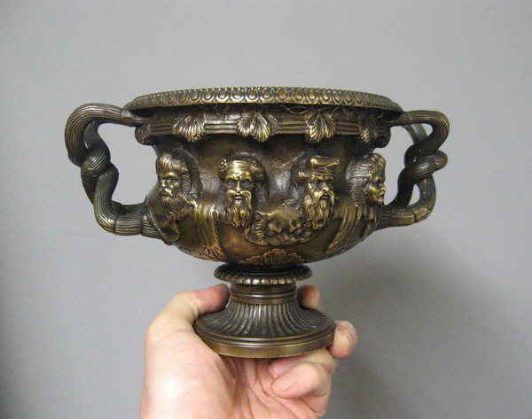 Coupe En Bronze Dit Vase De Warwick Susse Frères XIXe Siècle.