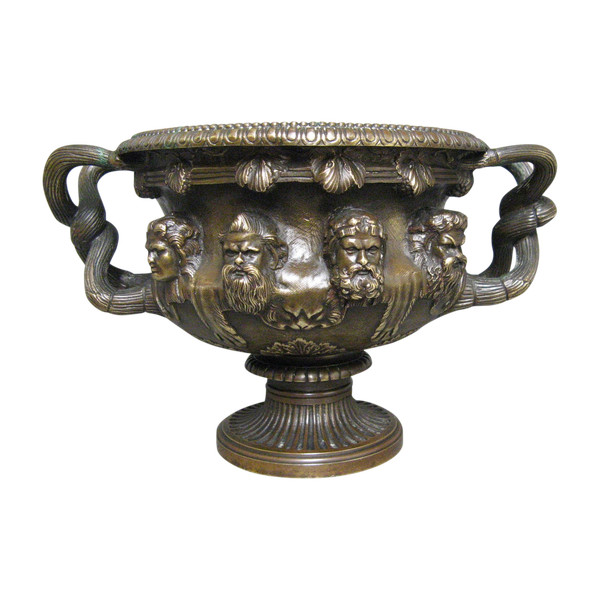 Coupe En Bronze Dit Vase De Warwick Susse Frères XIXe Siècle.