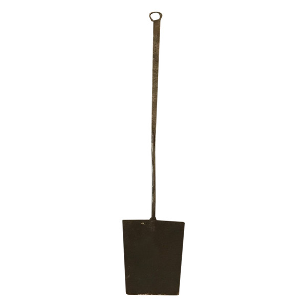 Beautiful flat wrought iron shovel from the 19th century