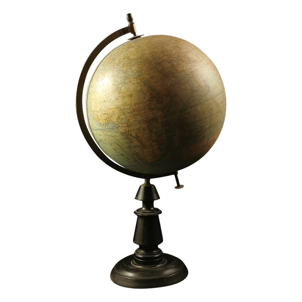 Large Terrestrial Globe By Forest Early 20th Century