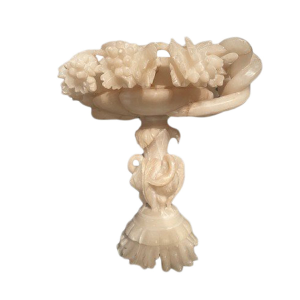 Large alabaster bowl, late 19th century, early 20th century