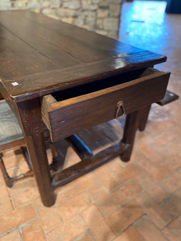 18th century 3-drawer farm table