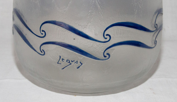 Vase Signed Legras Art Deco period