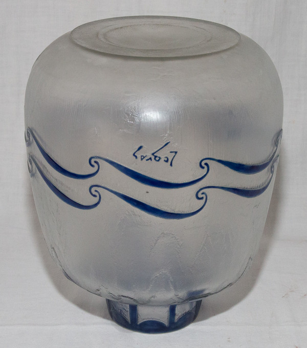 Vase Signed Legras Art Deco period