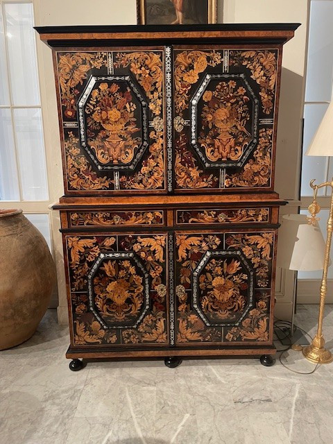 Louis XIV period double cabinet attributed to Thomas Hache