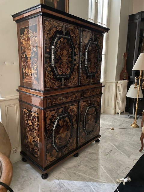 Louis XIV period double cabinet attributed to Thomas Hache