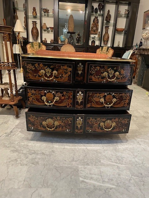 Louis XIV period "Jasmine" chest of drawers attributed to PIERRE GOLE