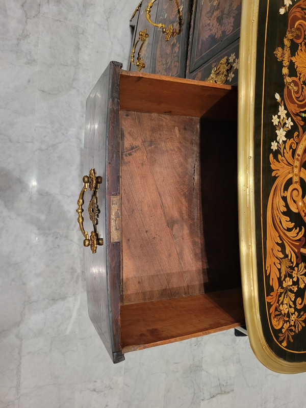 Louis XIV period "Jasmine" chest of drawers attributed to PIERRE GOLE