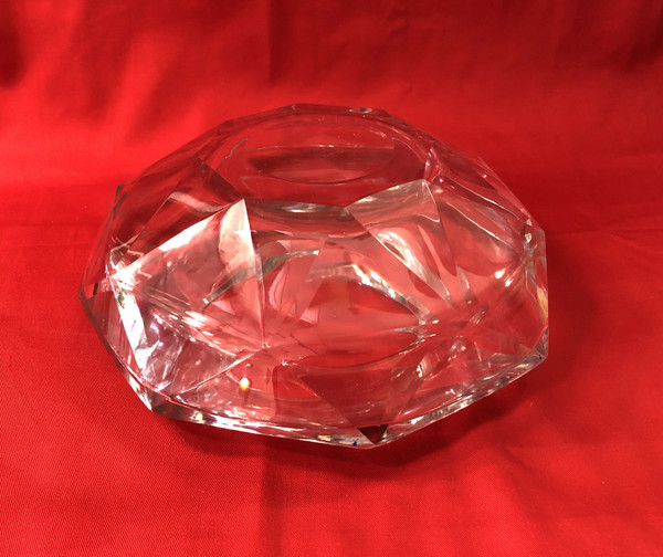 crystal vase signed BACCARAT cut in DIAMOND HARCOURT model 27 cm