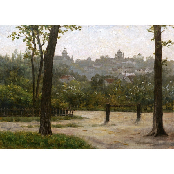 FRENCH SCHOOL circa 1880, View of Provins