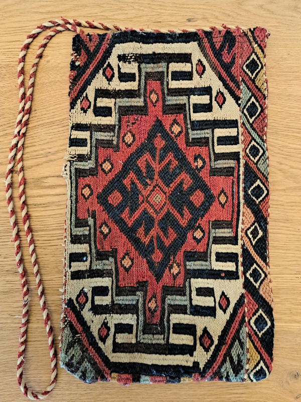 Middle East , Antique Kilim Pouch , Early XX°.