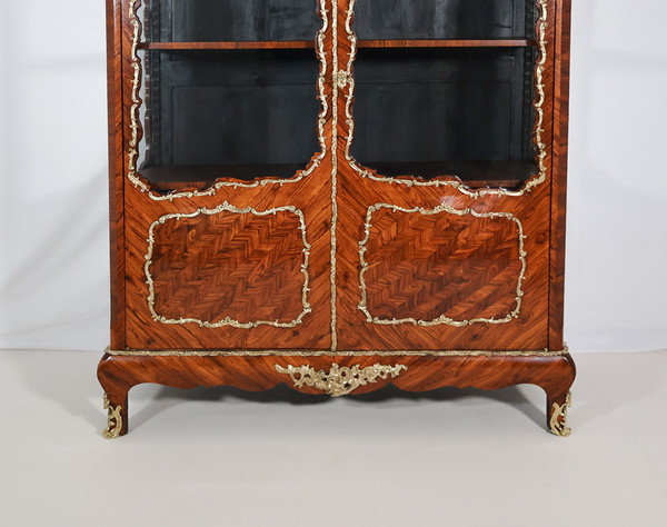 Vitrine en bois de violette époque Napoléon III 