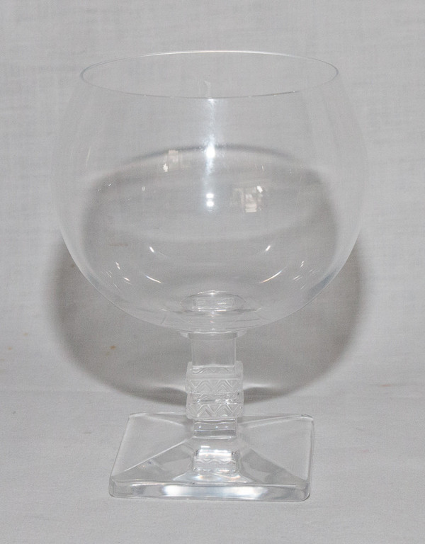  Series Of 6 Lalique Argos Crystal Glasses