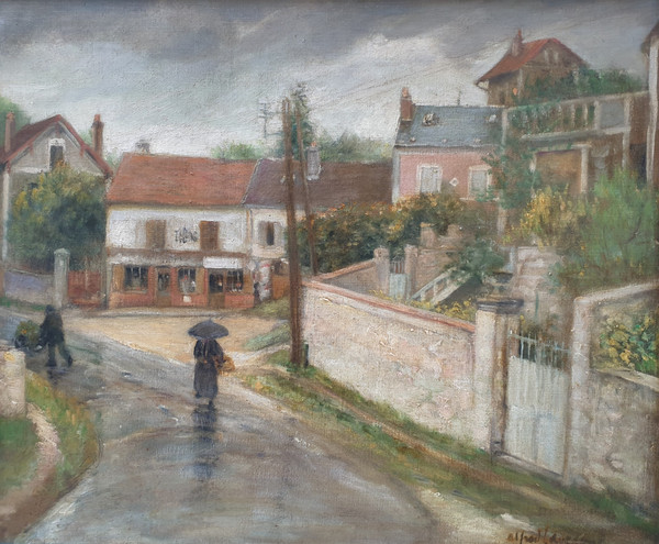 Alfred LAVERGNE - Le village de Santeuil dans leVal-d-Oise