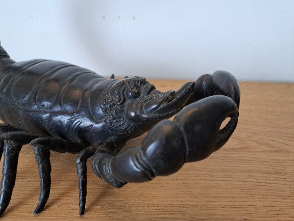 Far East, Scorpion, Patinated Bronze, Late 19th/early 20th century. 