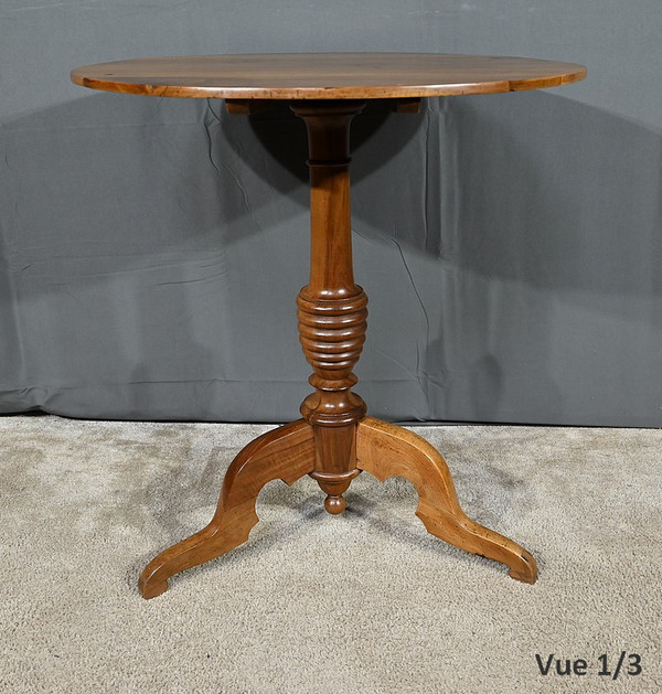 Walnut Pedestal Table, Louis-Philippe period – 1st part 19th century