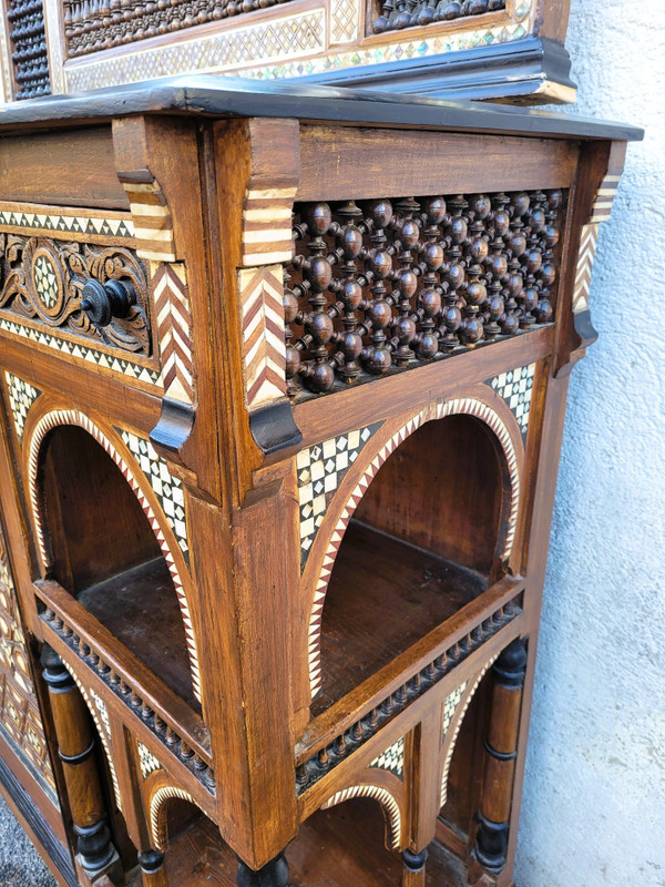 G Parvis, Console + Mirror, Madrassa School, 19th Century