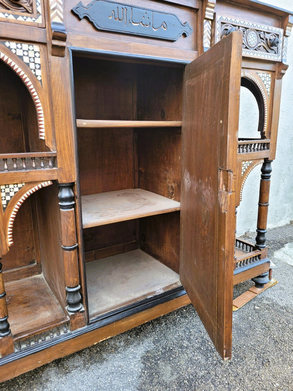 G Parvis, Console + Mirror, Madrassa School, 19th Century