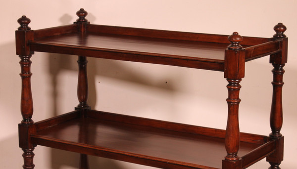 19th Century Solid Mahogany Three Tier Buffet