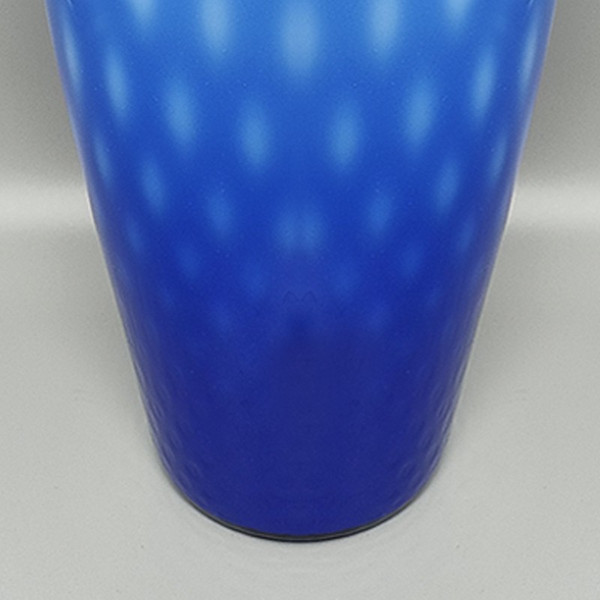 Stupendo vaso blu in vetro di Murano degli anni '70 di Dogi. Fatto in Italia