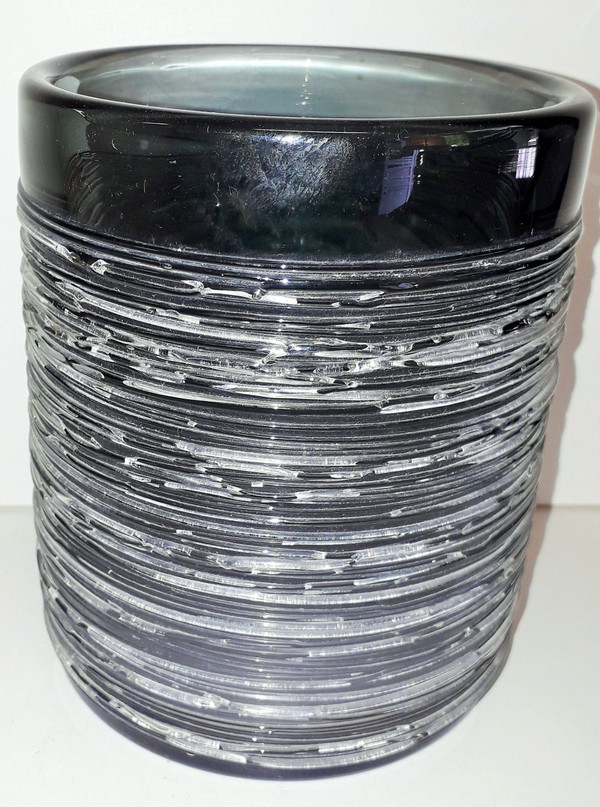 Scandinavian glass vase signature to see year 60