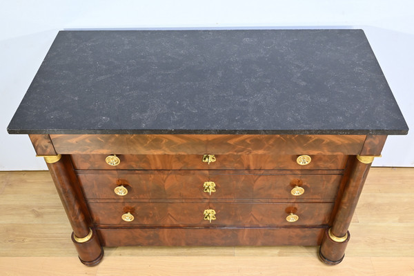 Mahogany chest of drawers, Empire period – Early 19th century