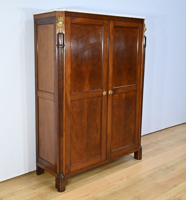 Small Mahogany Wardrobe, Louis XVI style – Late 19th century