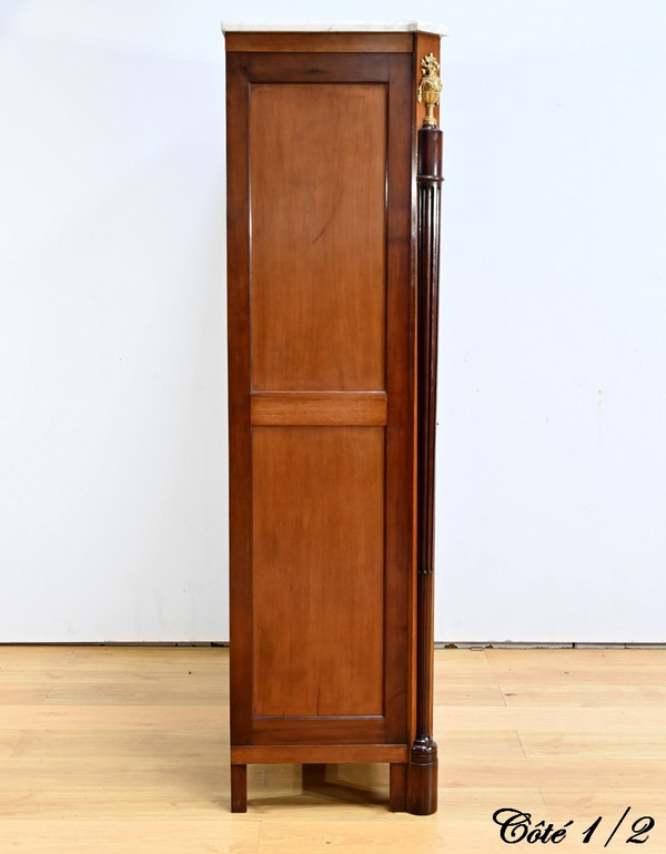 Small Mahogany Wardrobe, Louis XVI style – Late 19th century