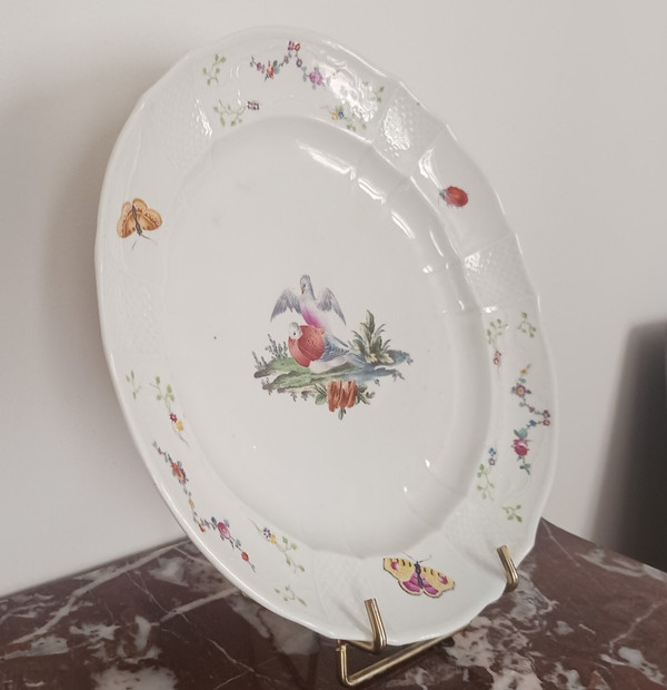 Fürstenberg Manufacture - table plate - ornithological decor - porcelain