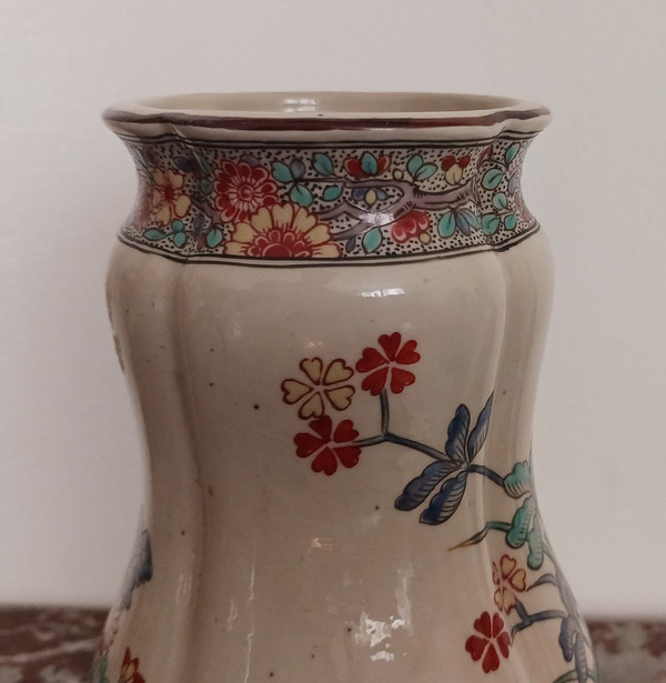 Samson Manufacture – montierte Vase imitiert Chantilly – kakiemon Louis XV Dekor – Steingut