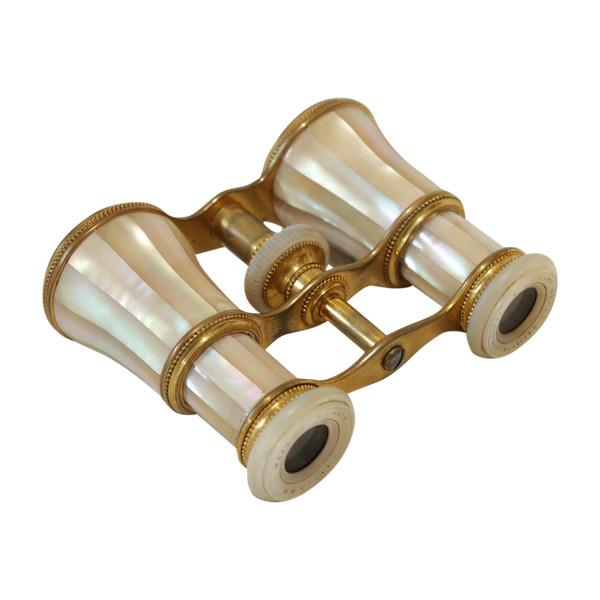 Pair of mother-of-pearl theater binoculars Maison Crosti Bordeaux late 19th century