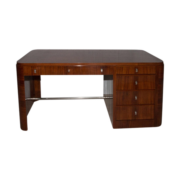 Rosewood Desk Art Deco Period Circa 1930