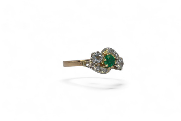 Emerald and Diamond Ring