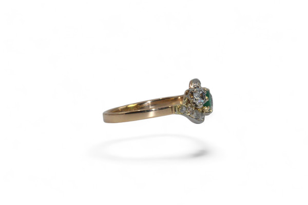 Emerald and Diamond Ring