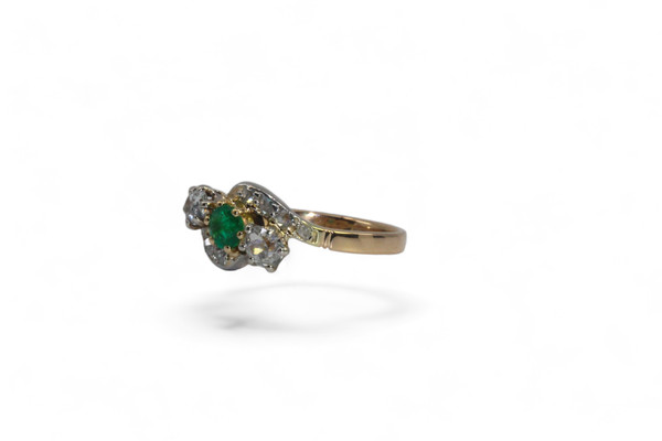 Emerald and Diamond Ring