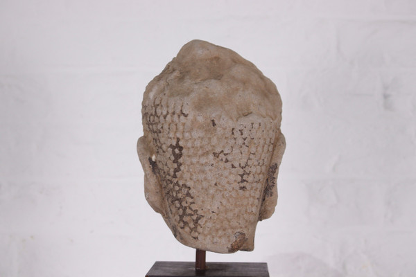 Sandstone Buddha head, Ayutthaya.