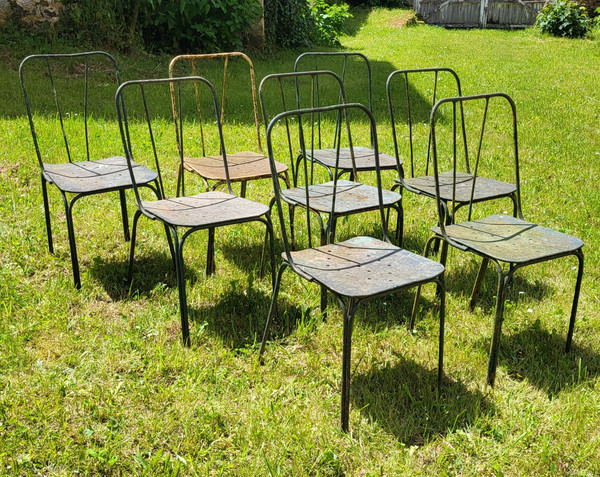 Set de 8 chaises de Jardin du Luxembourg