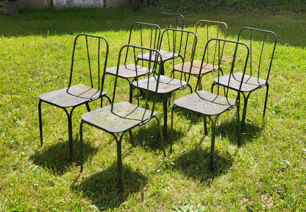 Set de 8 chaises de Jardin du Luxembourg