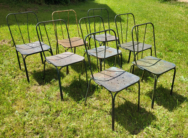 Set de 8 chaises de Jardin du Luxembourg