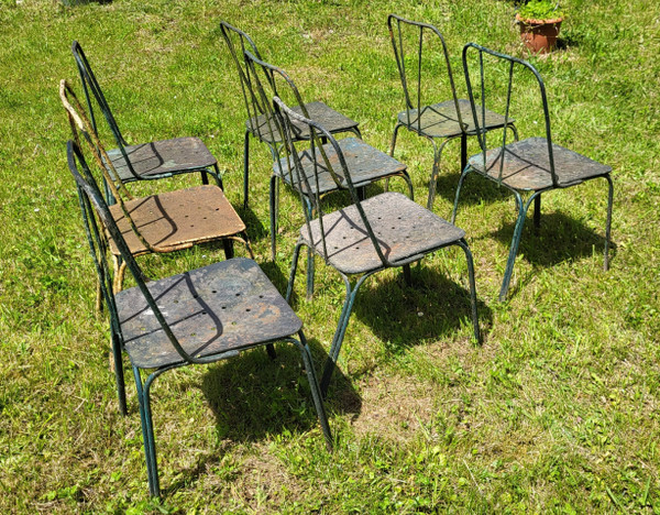 Set de 8 chaises de Jardin du Luxembourg