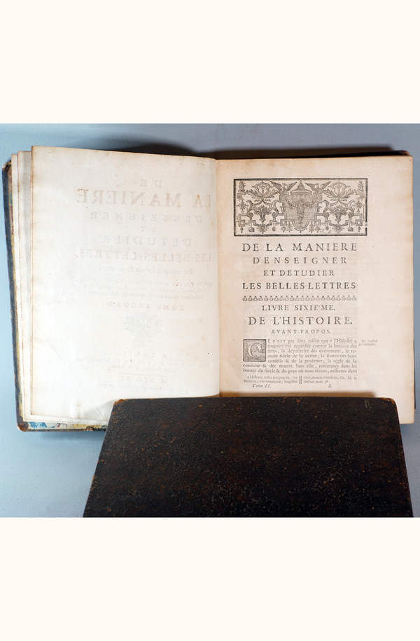 TRAITÉ DES ÉTUDES, 2 volumes, M. ROLLIN, 1740