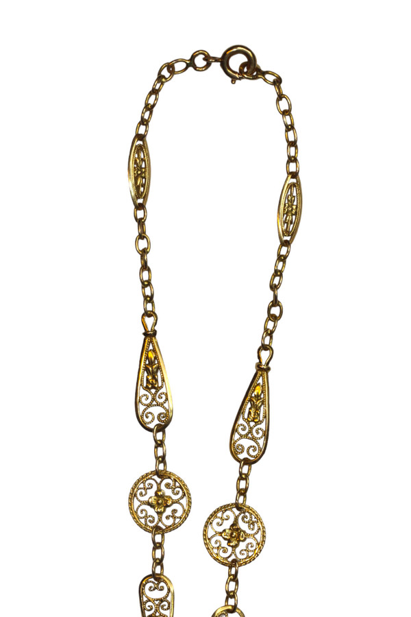 Collana Art-Nouveau in oro