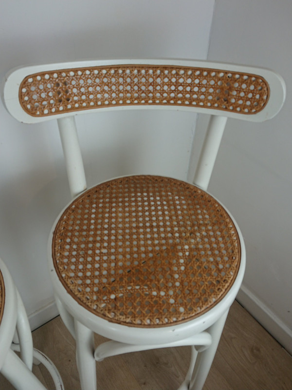 Cane bar stool